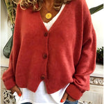 V Neck Button Up Knit Cardigan for women, view 16