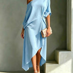 Juliana elegant asymmetric dress