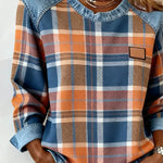 Loretta checked button shirt