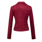Faux Suede Moto Jacket for women, view 7