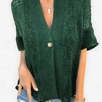 Crochet Knit Short Sleeve Cardigan for women, view 3