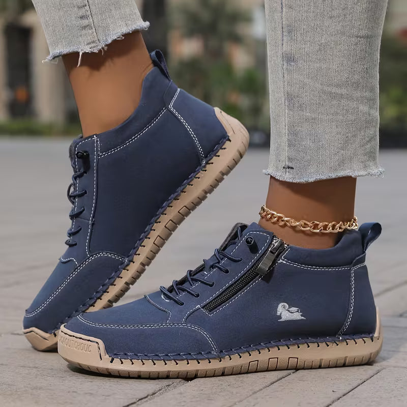 Beatrice supportive zip-up sneakers