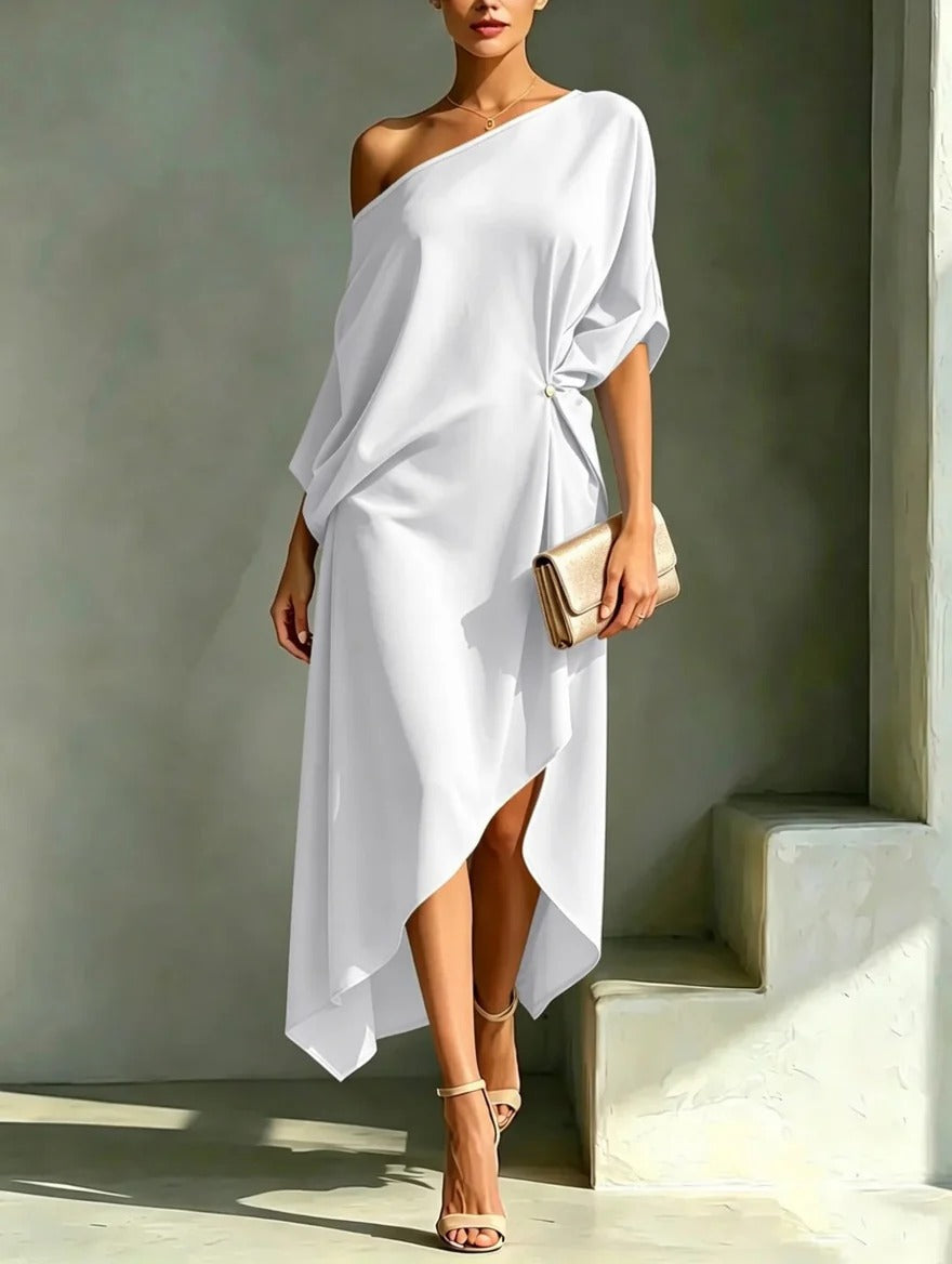 Juliana elegant asymmetric dress