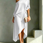 Juliana elegant asymmetric dress