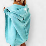 Oversized Chunky Knit Open Front Cardigan for women, view 3