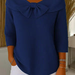 Felicity bow-detail crew-neck jumper