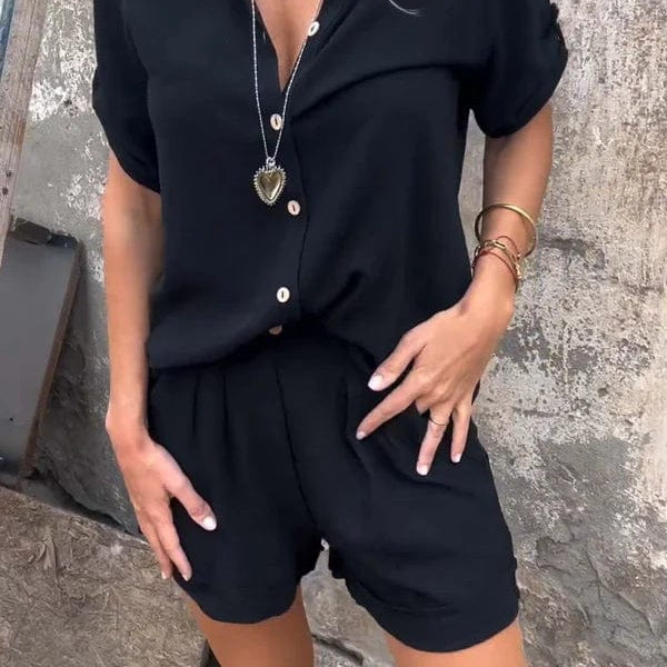 Melda - Airy Buttoned Ensemble