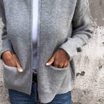 Georgia casual zip-up cardigan