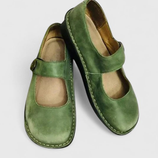 Mabel women's patina leather mary jane shoes