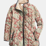 Edith women's rose floral quilted jacket