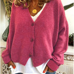 V Neck Button Up Knit Cardigan for women, view 17