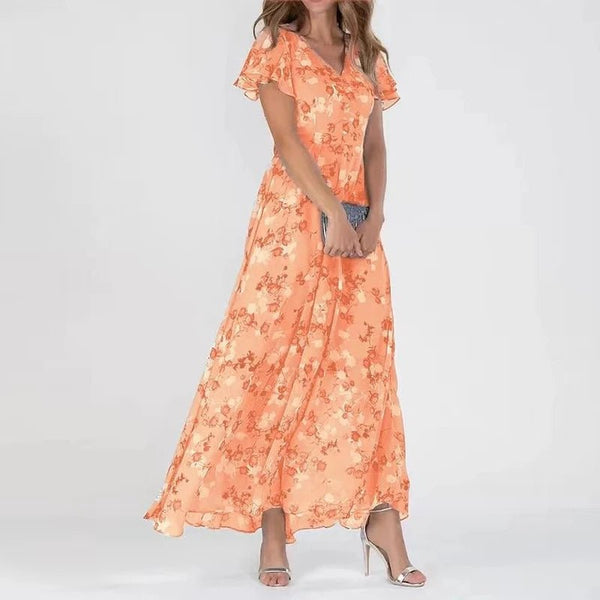 ZURI | ELEGANT AND FLOWY DRESS WITH SLIMMING EFFECT