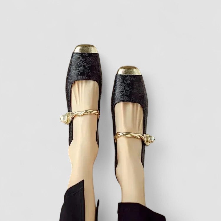 Maureen women's satin jewel-heel mary jane shoes