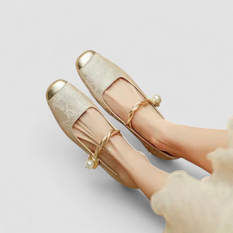 Maureen women's satin jewel-heel mary jane shoes