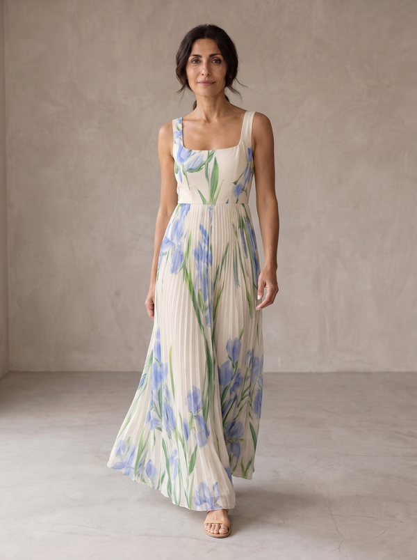 Isla floral a-line maxi dress