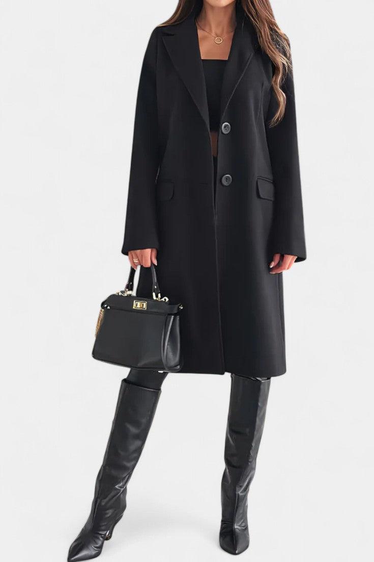 Charlotte tailored mid-length coat