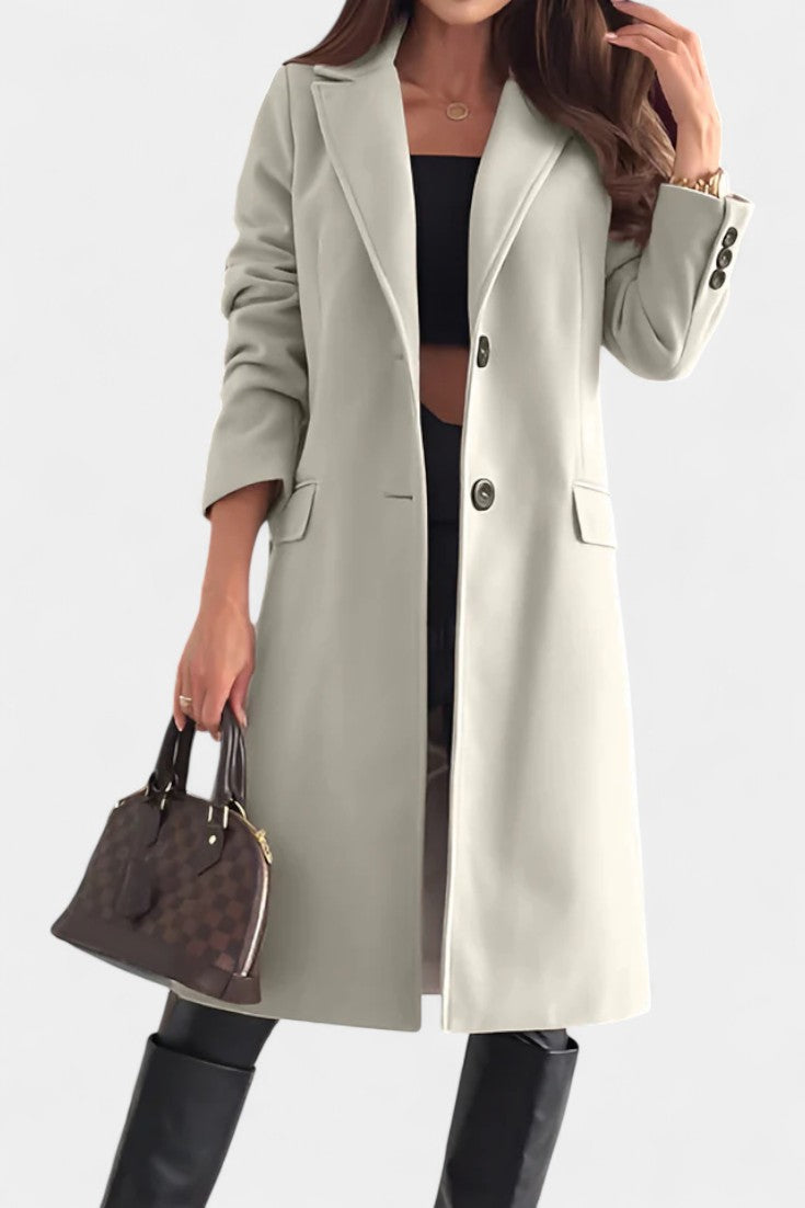 Charlotte tailored mid-length coat