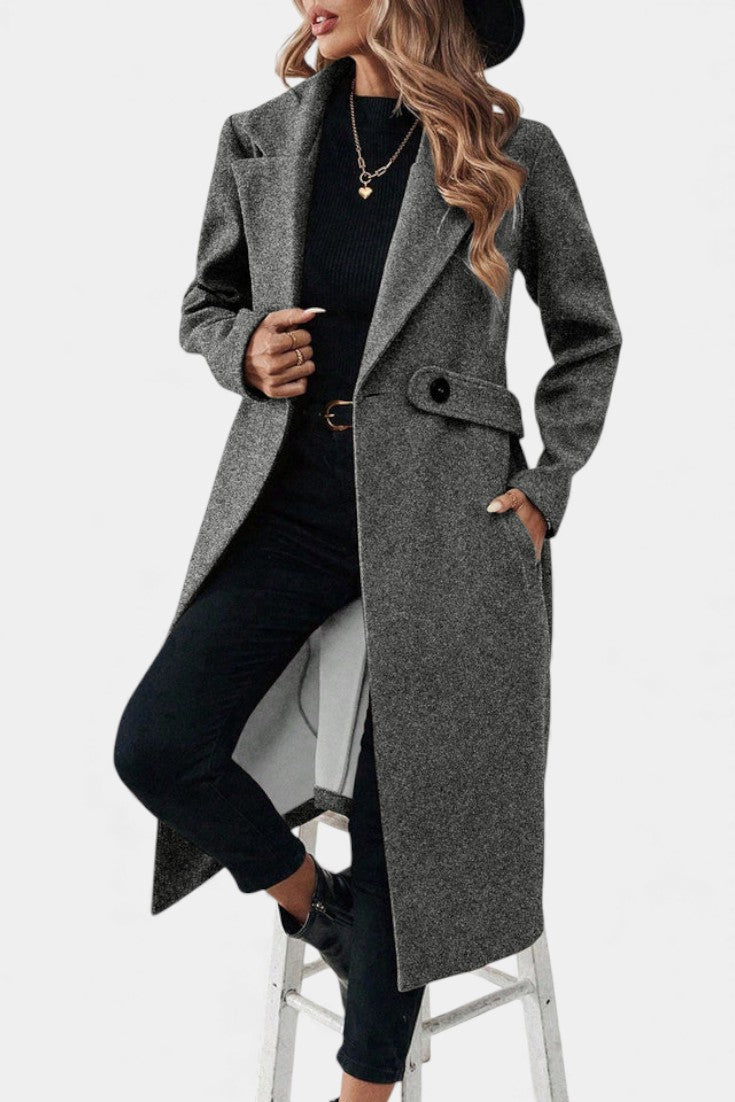 Victoria timeless belted overcoat