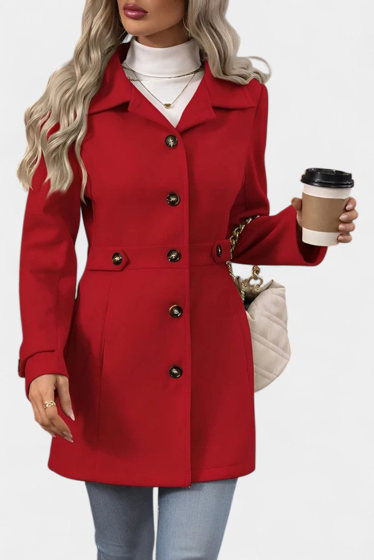 Rebecca tailored belted coat