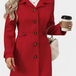 Rebecca tailored belted coat