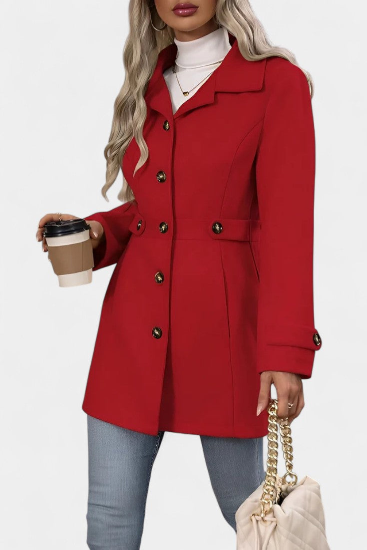 Rebecca tailored belted coat