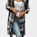 Sophie hooded check jacket