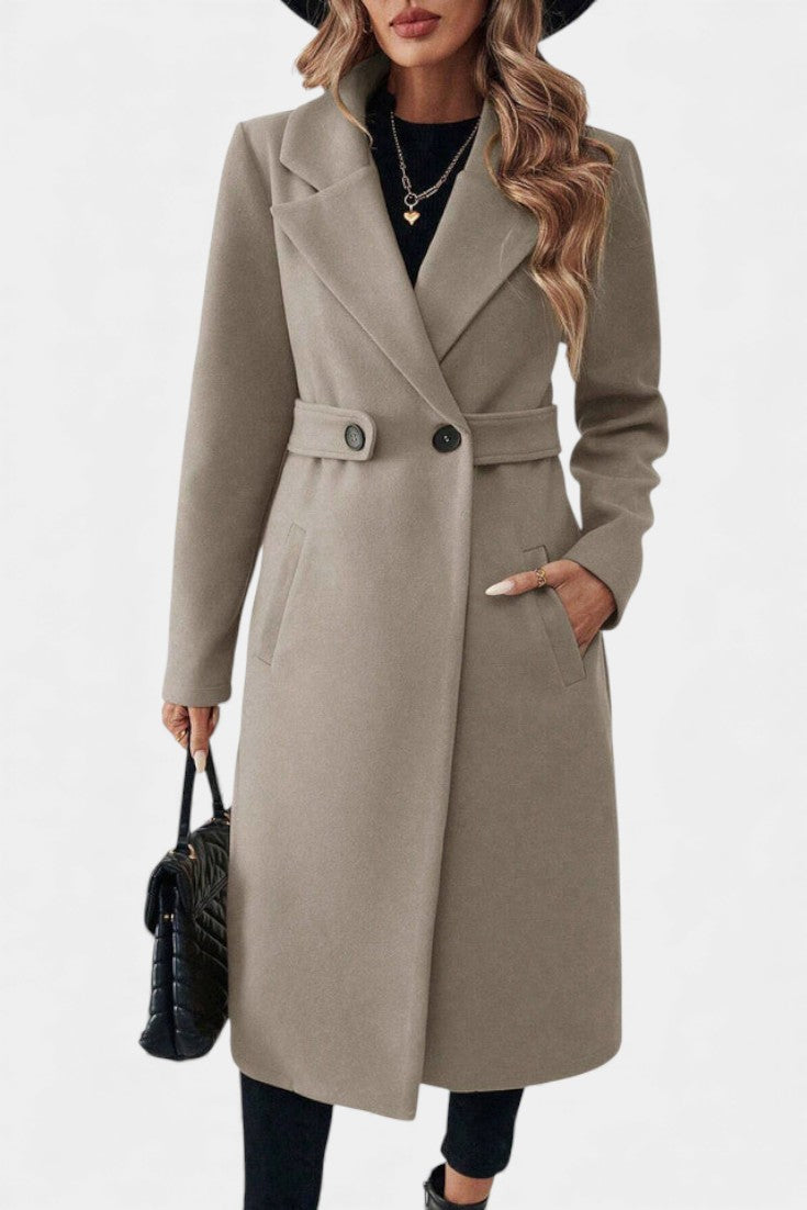 Victoria timeless belted overcoat