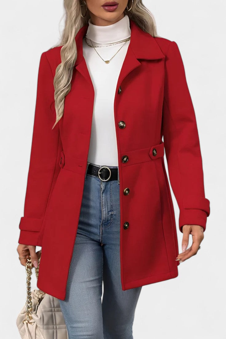 Rebecca tailored belted coat