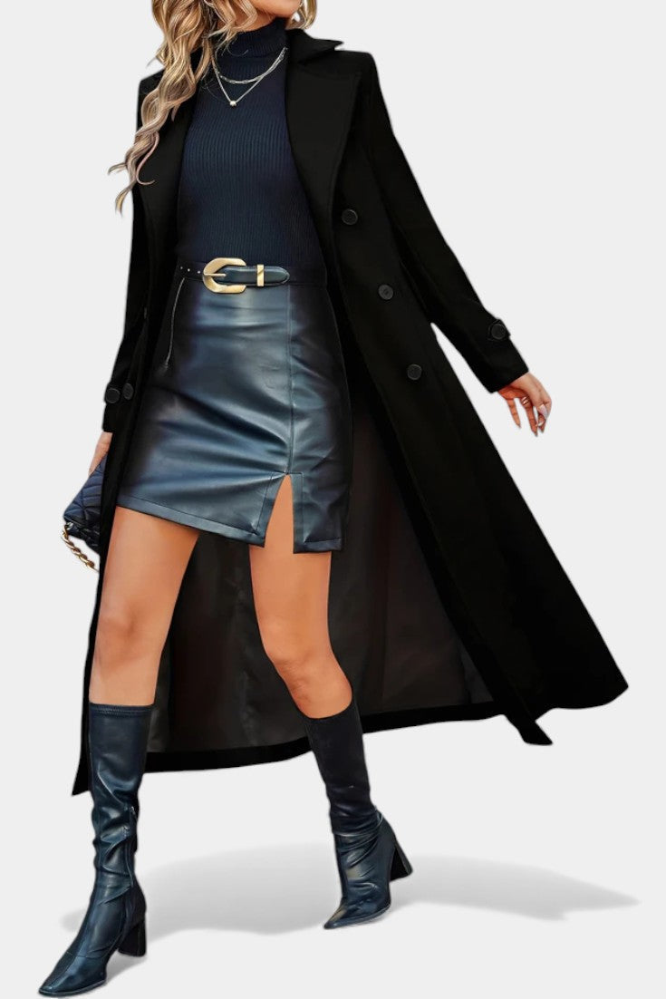 Margaret tailored double-breasted long coat
