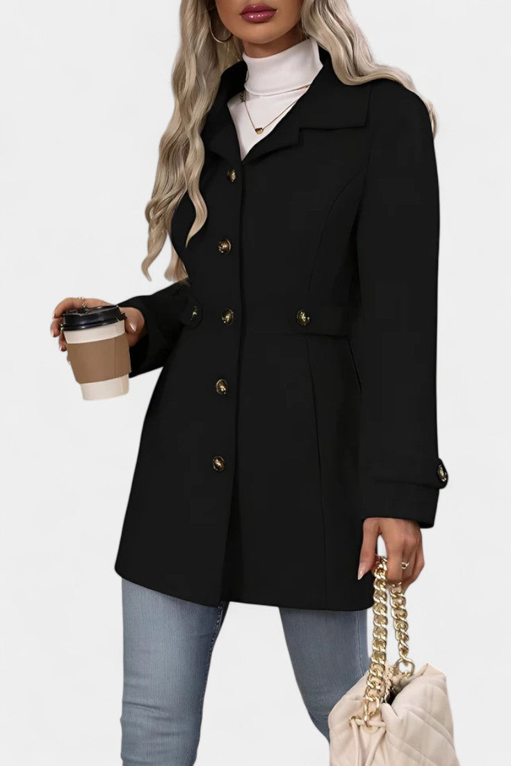 Rebecca tailored belted coat