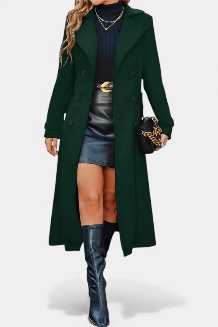 Margaret tailored double-breasted long coat