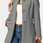 Sylvia tailored high-collar coat