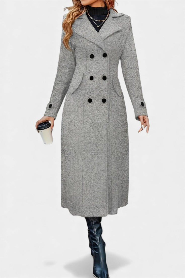 Margaret tailored double-breasted long coat