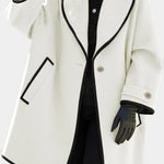 Eleanor wide-collar statement coat