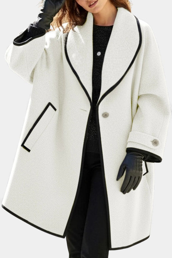 Eleanor wide-collar statement coat