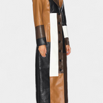 Evelyn panelled longline coat