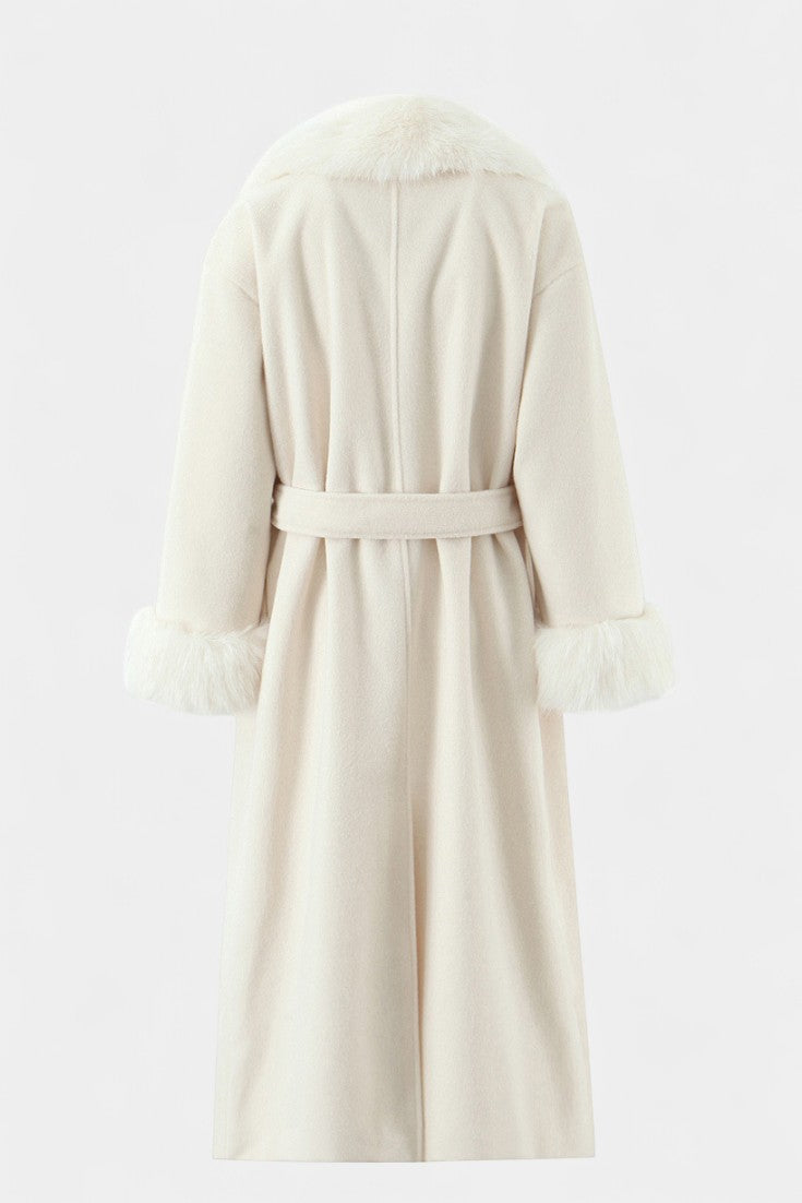Phoebe belted longline coat
