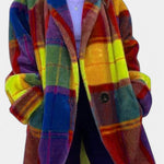 Felicity bold checked oversized coat