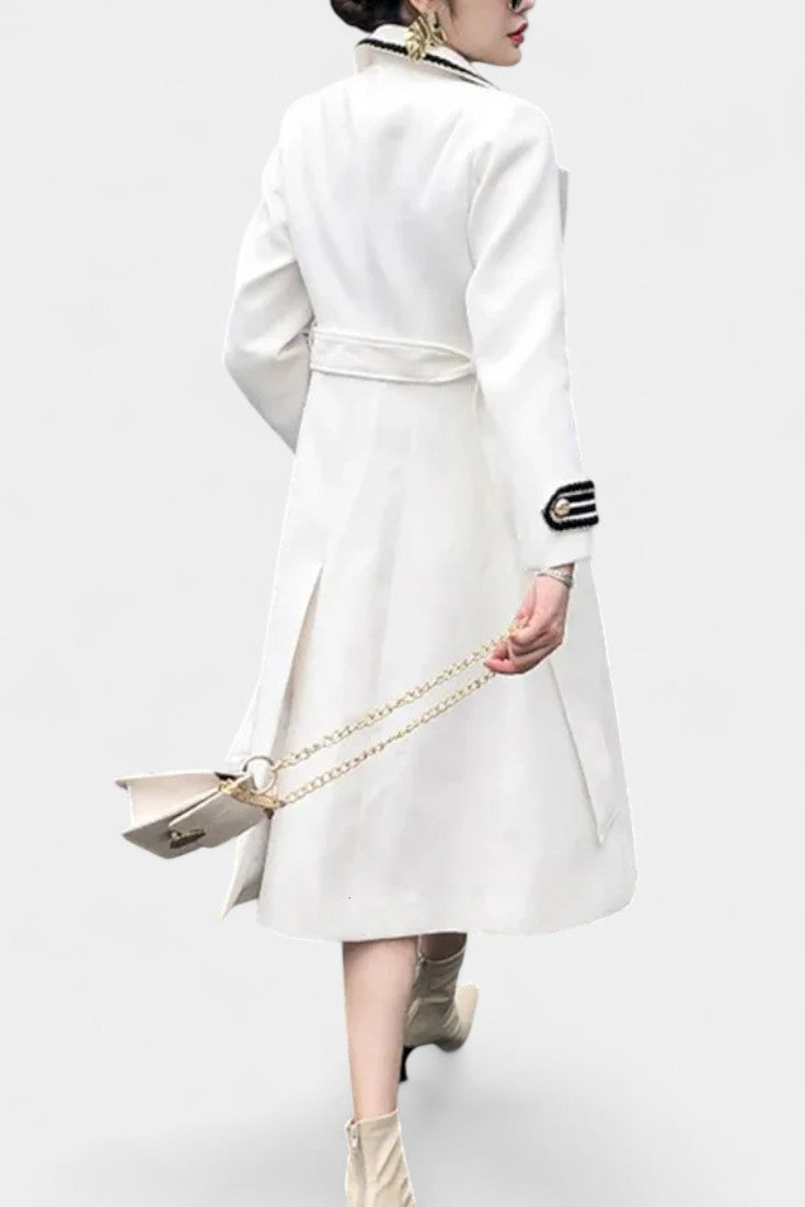Olivia tailored double-breasted long coat