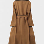 Edith belted longline coat