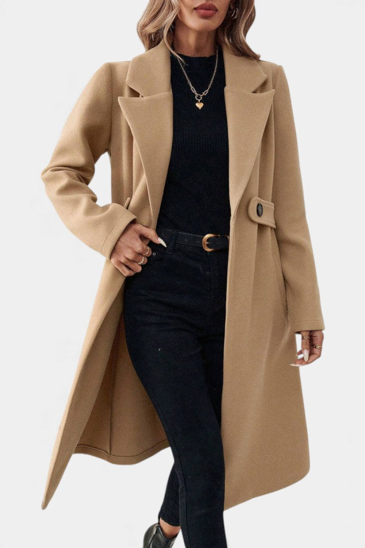 Victoria timeless belted overcoat