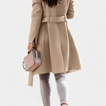 Alice belted longline coat