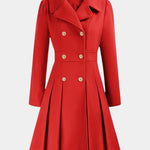 Tabitha double-breasted a-line coat