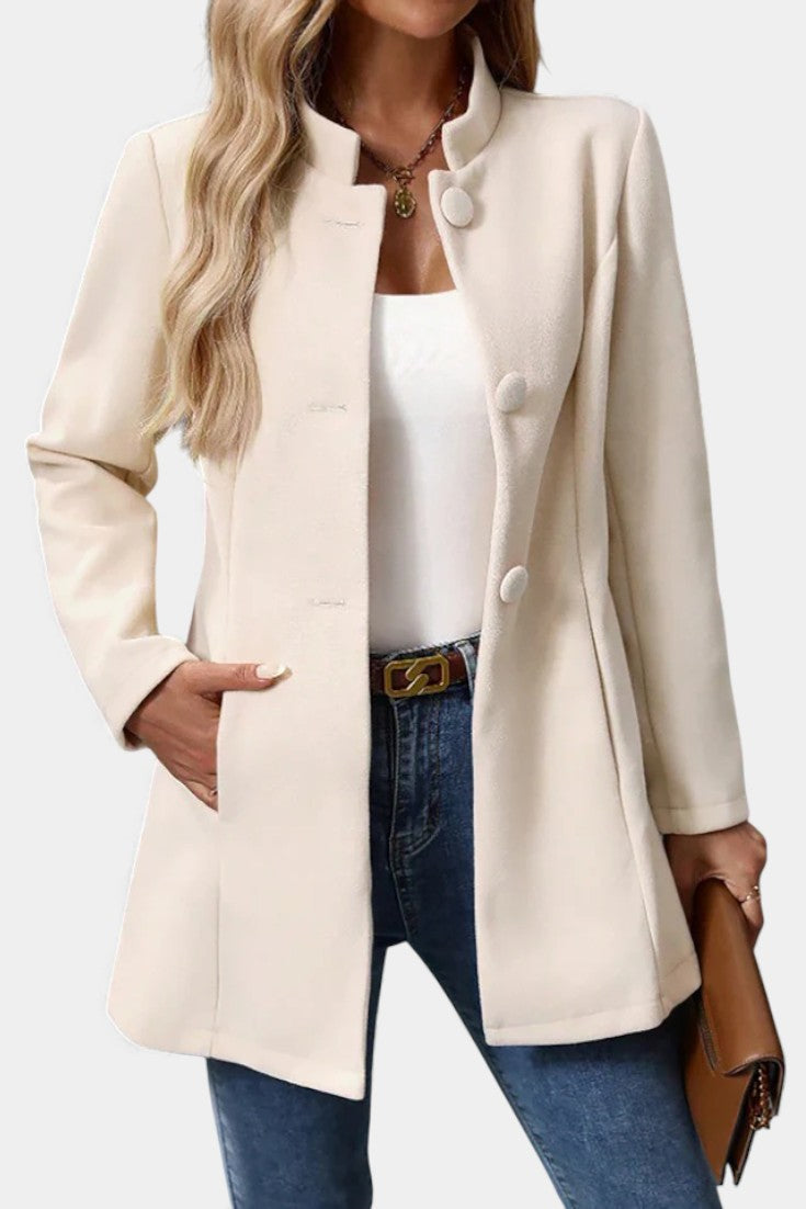 Sylvia tailored high-collar coat