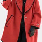 Eleanor wide-collar statement coat