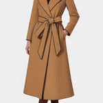 Edith belted longline coat