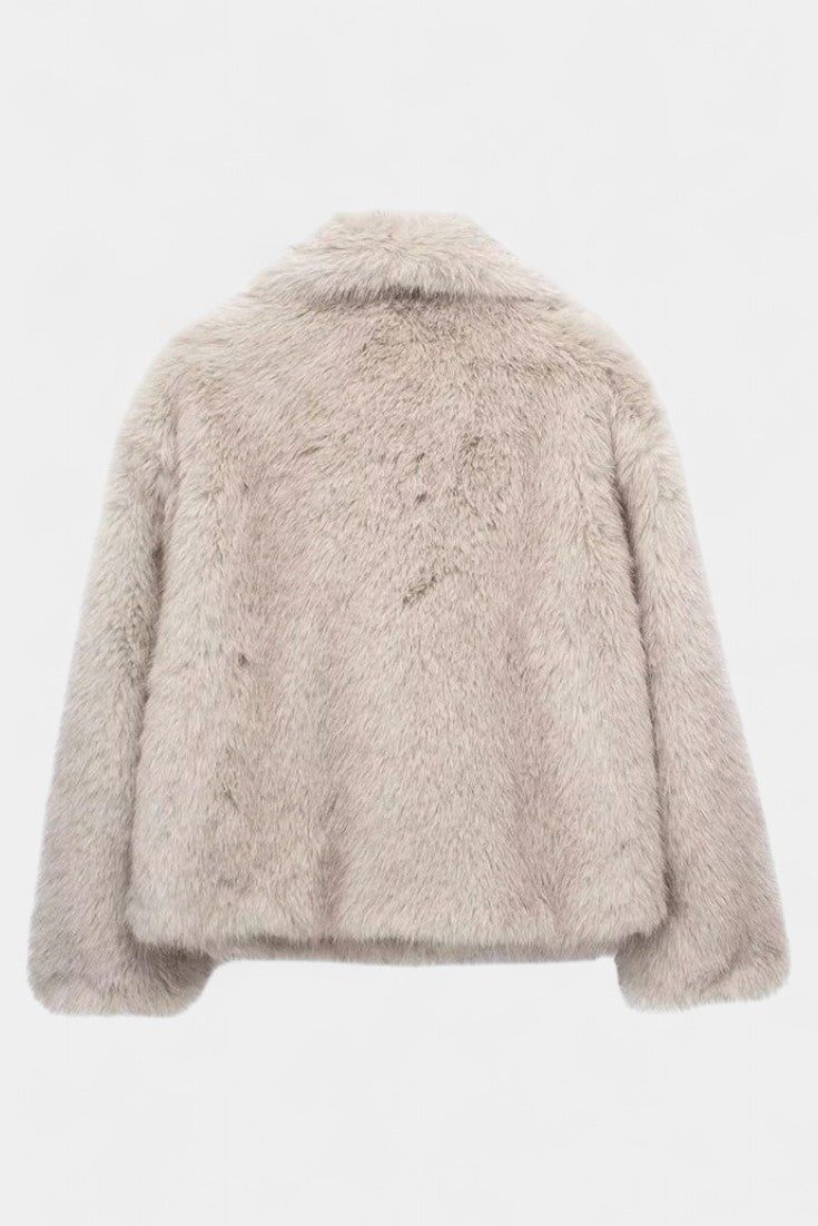 Mabel plush oversized statement coat