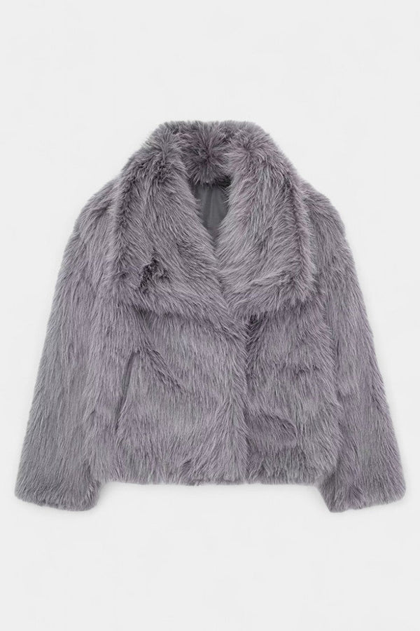 Mabel plush oversized statement coat