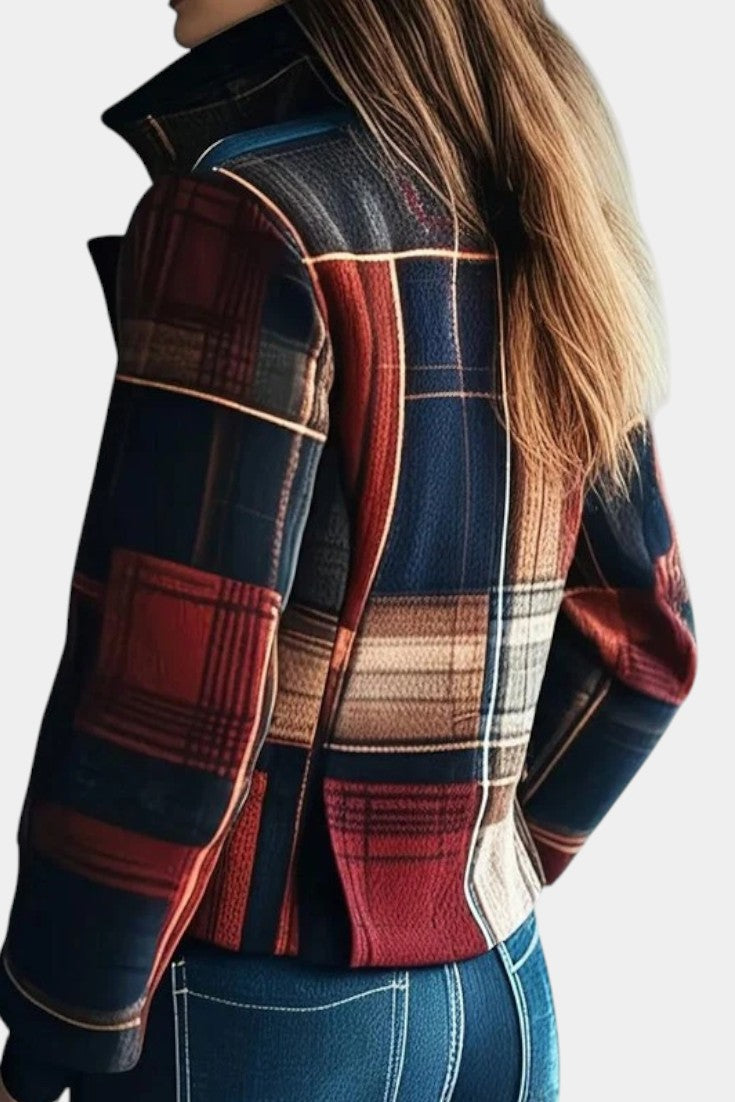 Clara timeless checked cropped jacket