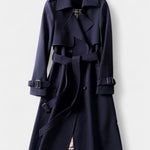 Madeleine double-breasted belted trench coat